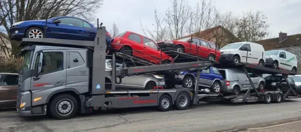 Auto‑transporter tijekom međunarodne rute – prijevoz vozila